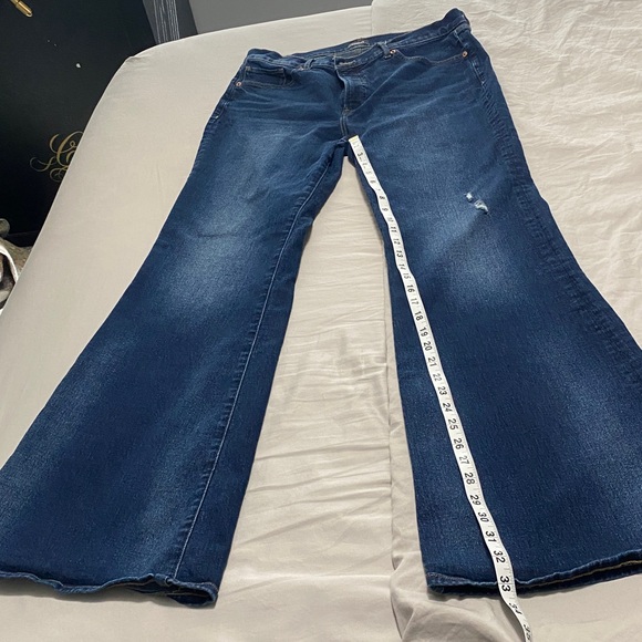Express 70’s Flare Indigo Denim Jeans -12L - Picture 9 of 10